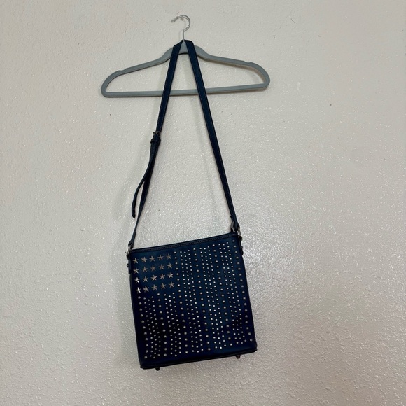 American Bling Handbags - American Bling Y2K Navy Star Studded Crossbody Bag